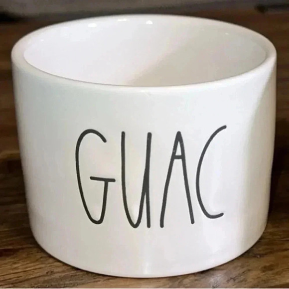 RAE DUNN Artisan Collection Magenta Black/White Ceramic Dip Cup Bowls Guac Salsa - Picture 5 of 7